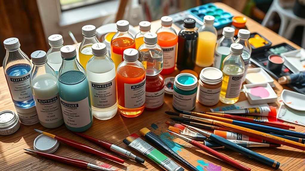 top acrylic thinners for artists