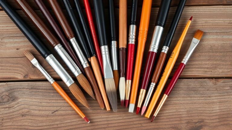 top beginner acrylic brush sizes
