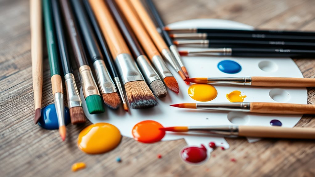 top beginner acrylic brushes
