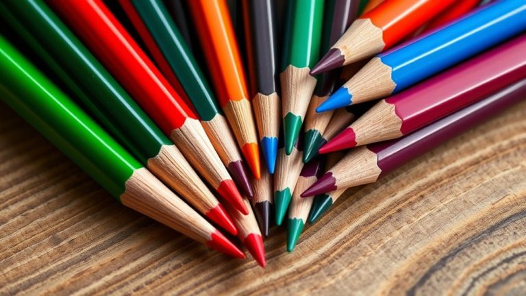 top blending colored pencils