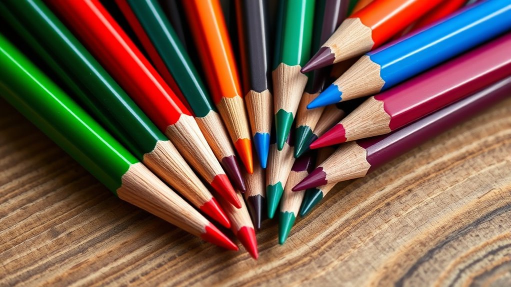 top blending colored pencils