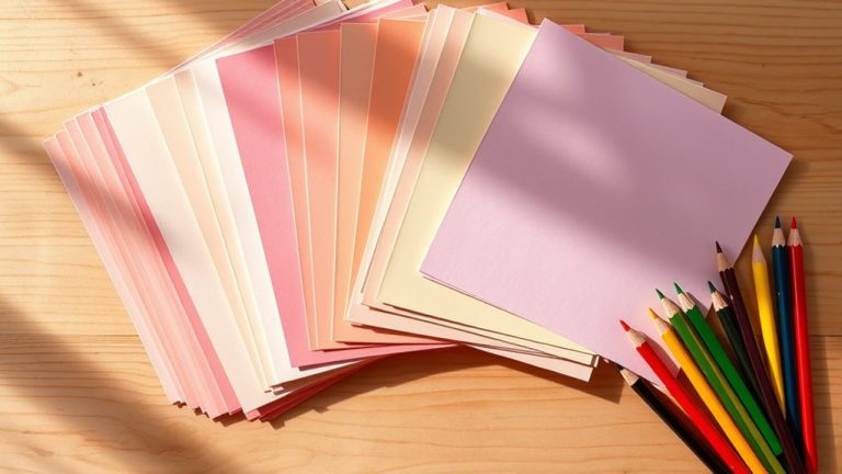 top colored pencil paper