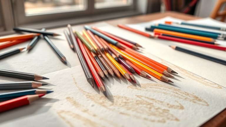 top colored pencil paper