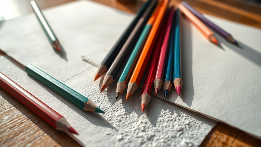 top colored pencil paper