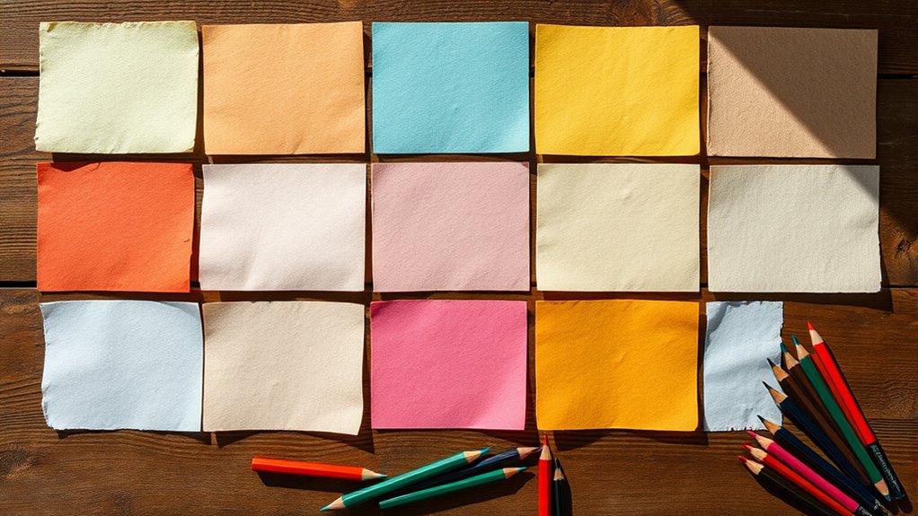 top colored pencil paper