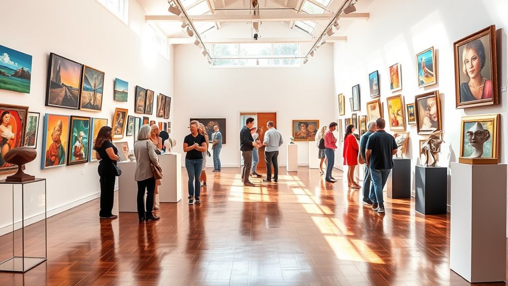 art showcases and sales