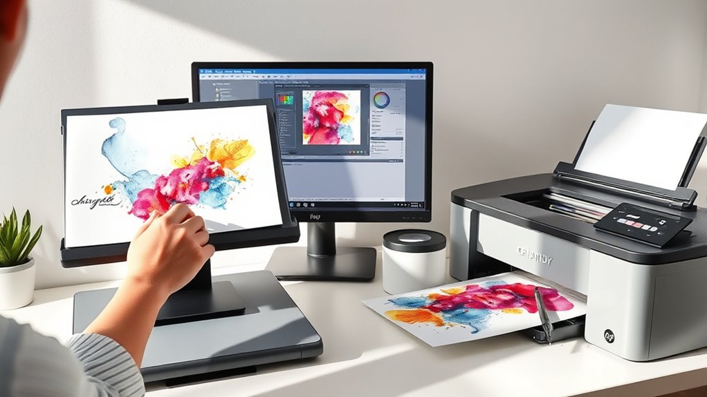 simple art printing process