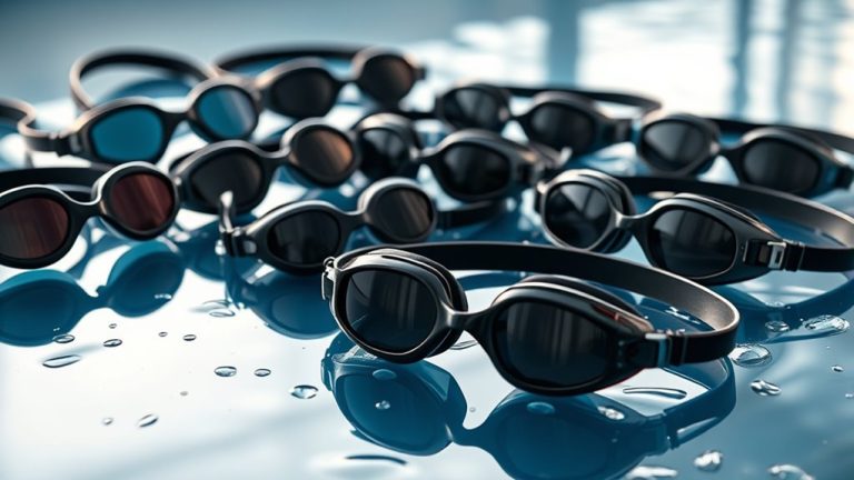 top black swim goggles
