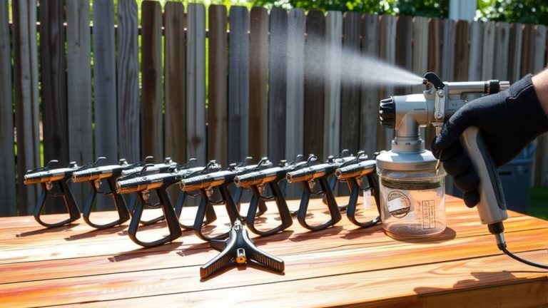 top fence staining sprayers