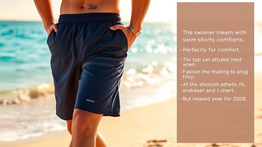 top men s lined swim shorts