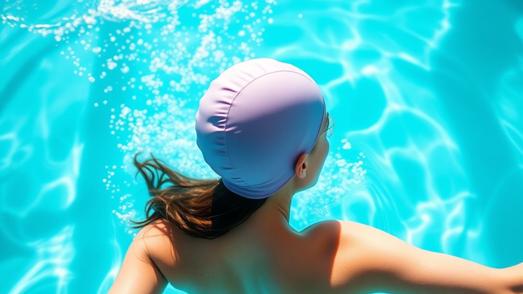 top women s waterproof swim caps