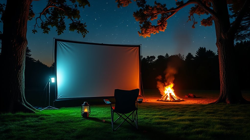 best camping projector screens