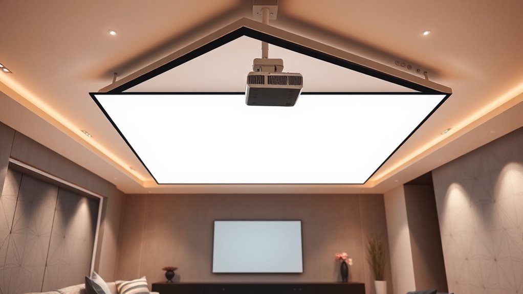 top 15 ceiling projector screens