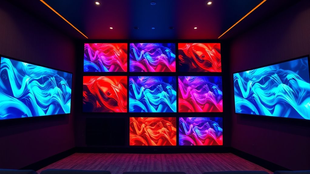 top color projector screens
