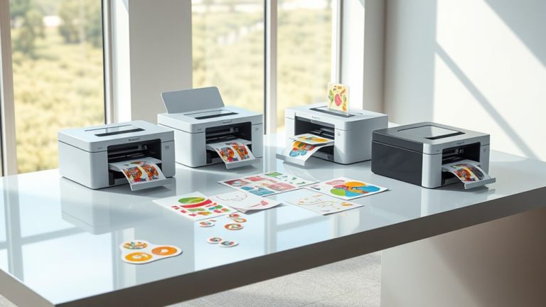 top cutting and printing devices