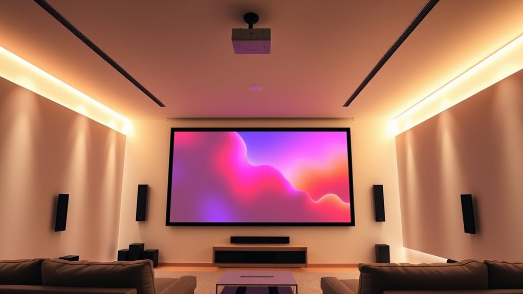 top electric projector screens