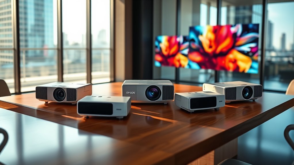 top epson short throw projectors