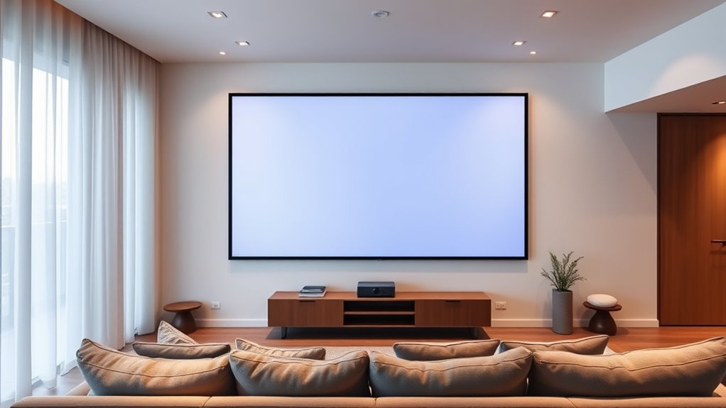 top indoor projector screens