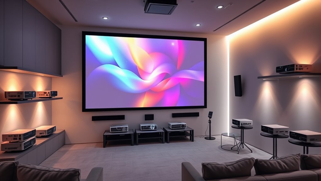 top media room projectors