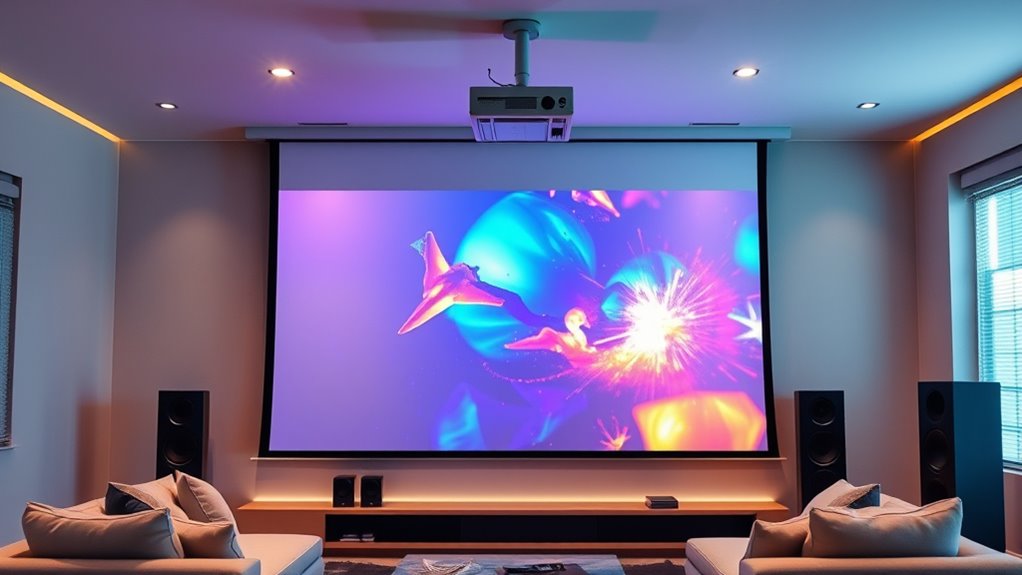 top motorized projector screens