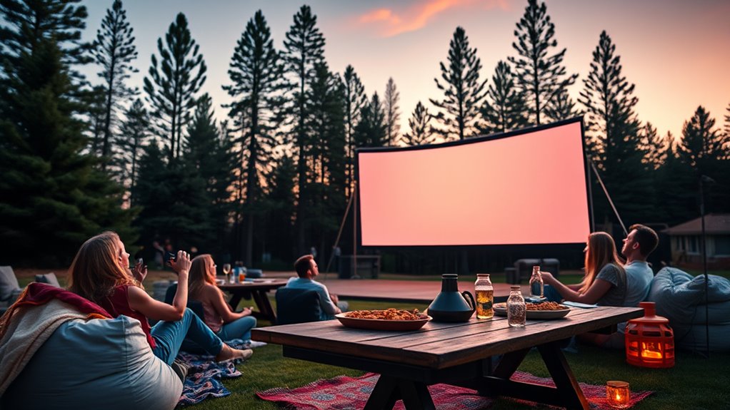 top outdoor portable projectors