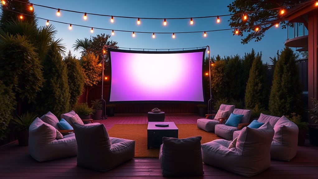 top outdoor projector screen combos