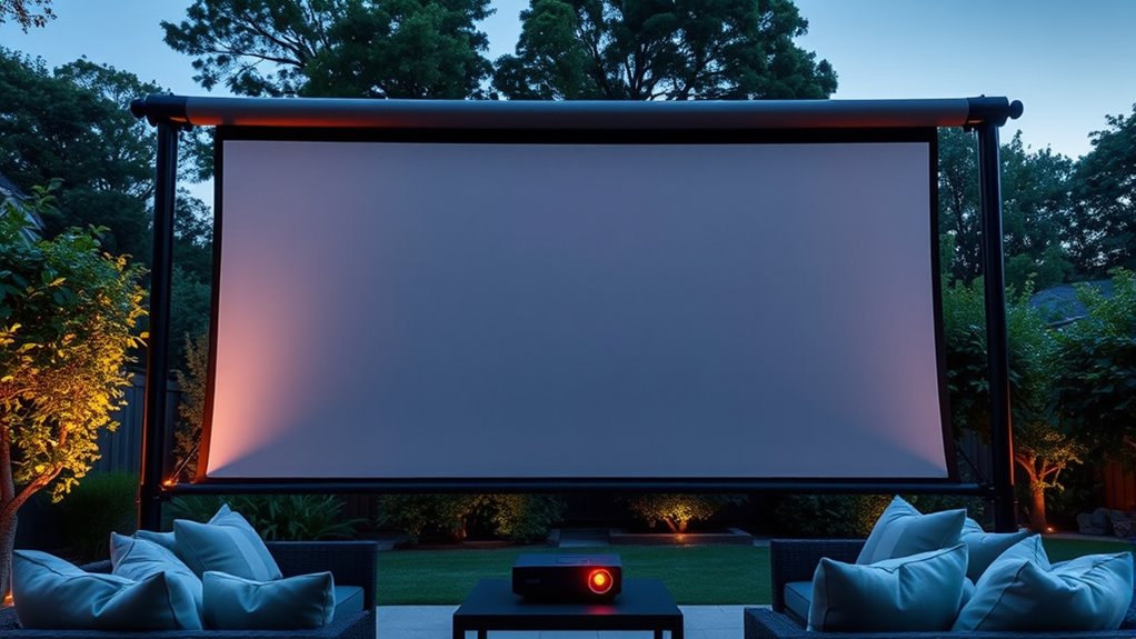 top outdoor projector screens