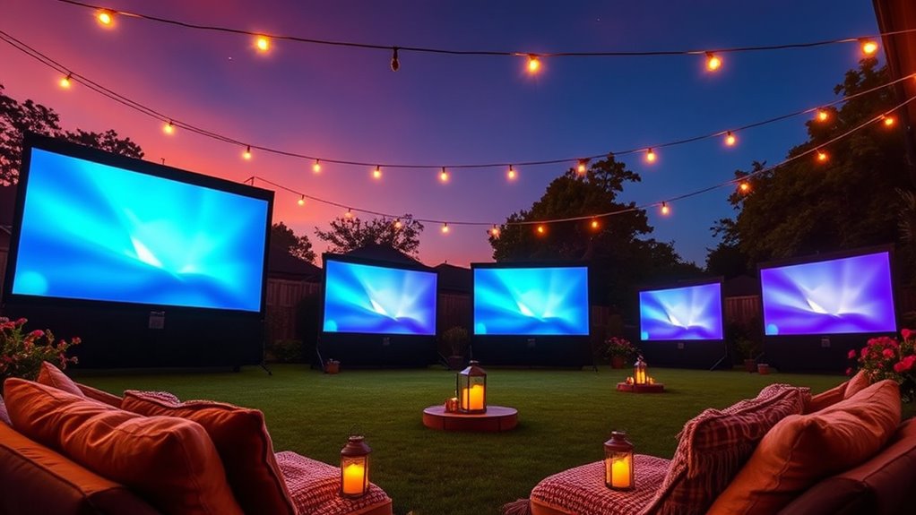 top outdoor projector screens