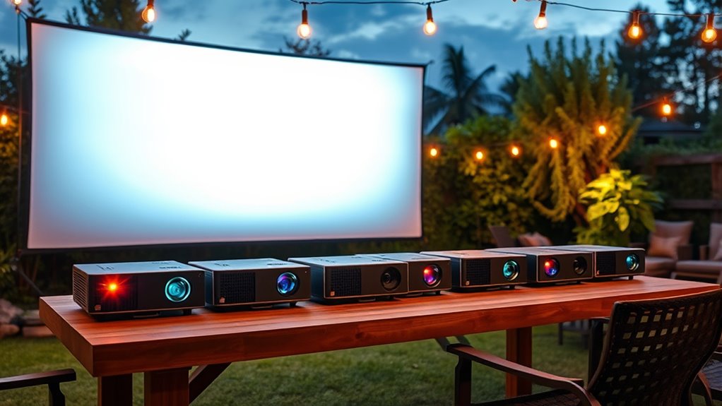 top outdoor ultra short projectors