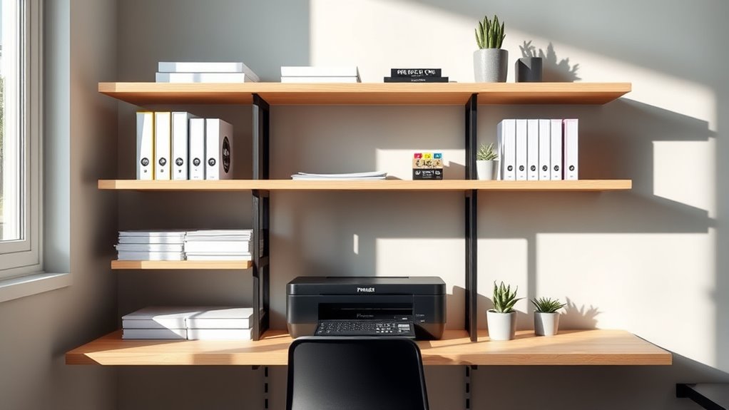 top printer shelving options