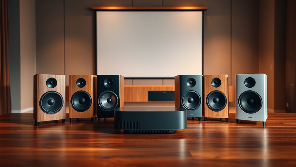top projector external speakers
