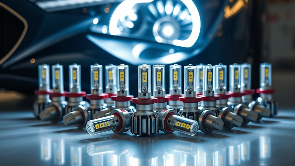 top projector headlight leds