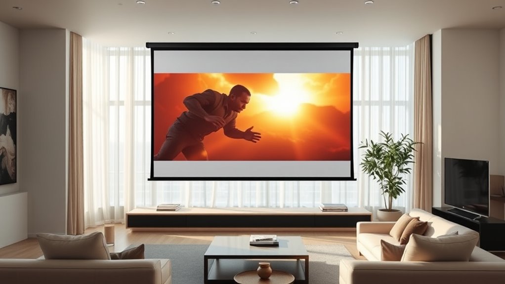 top projector screens for bright rooms