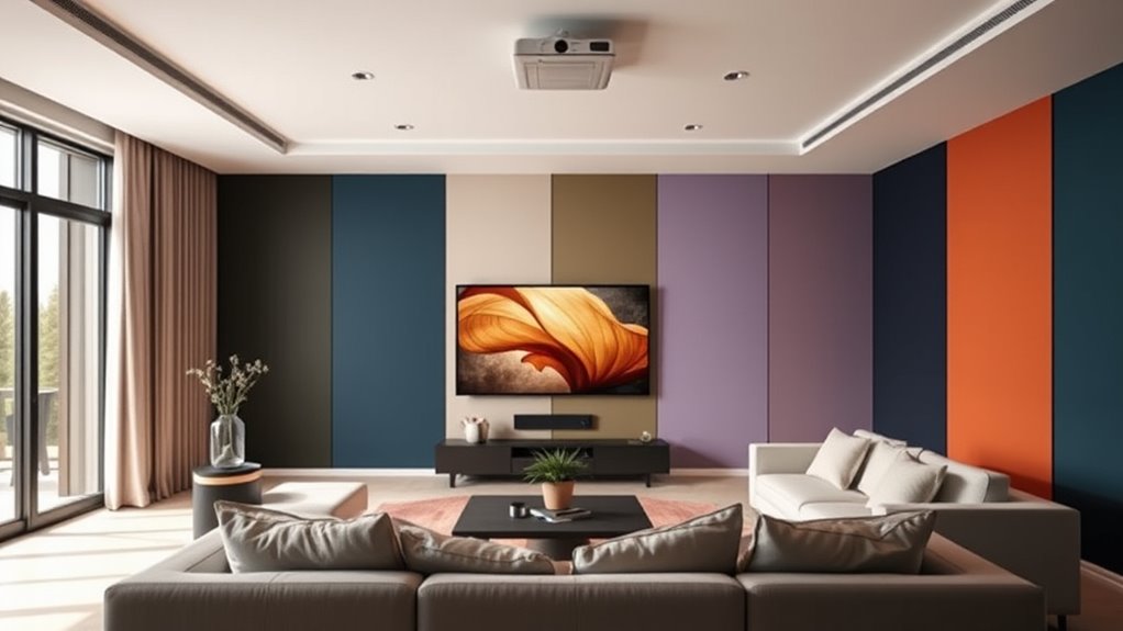 top projector wall colors