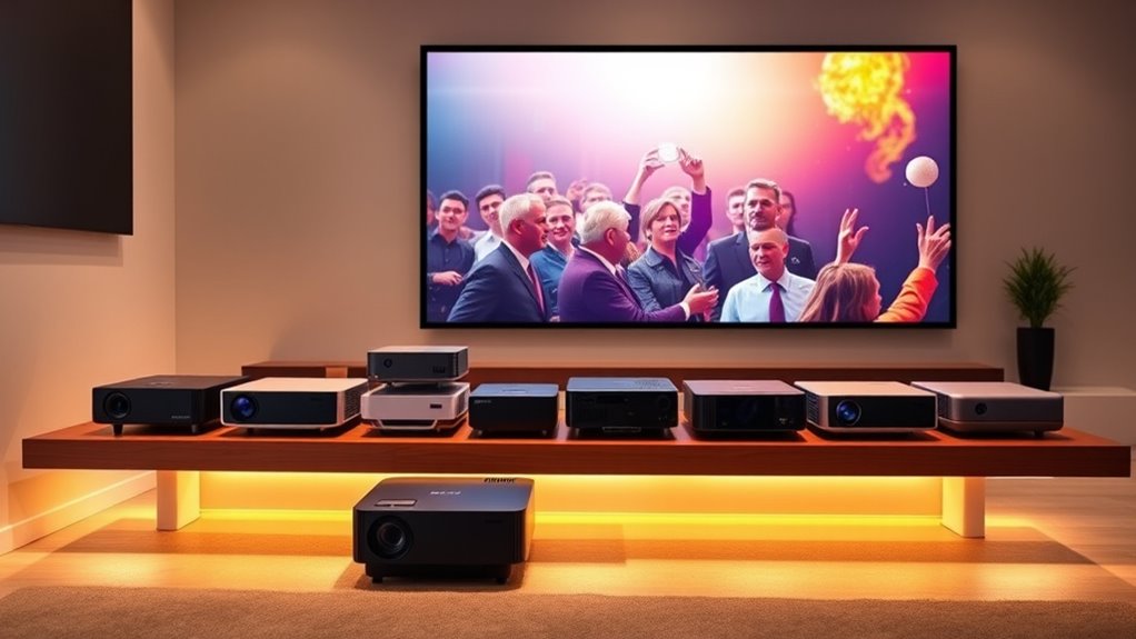 top rated home projectors