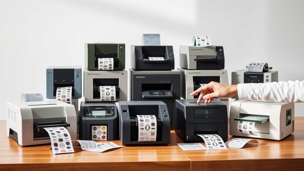top roll label printers