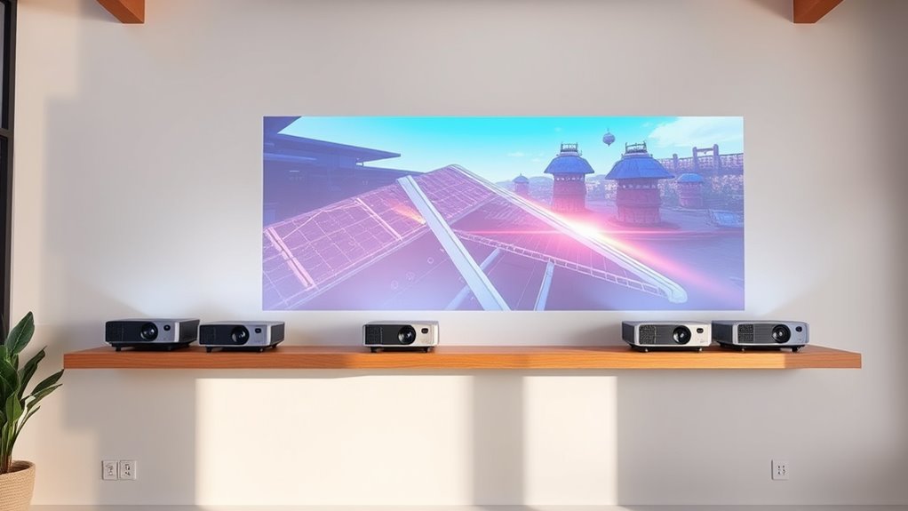 top short throw gaming projectors