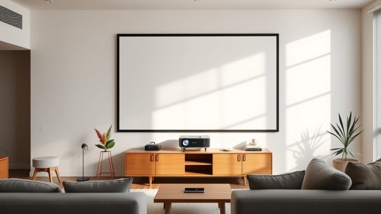 top short throw projector screens