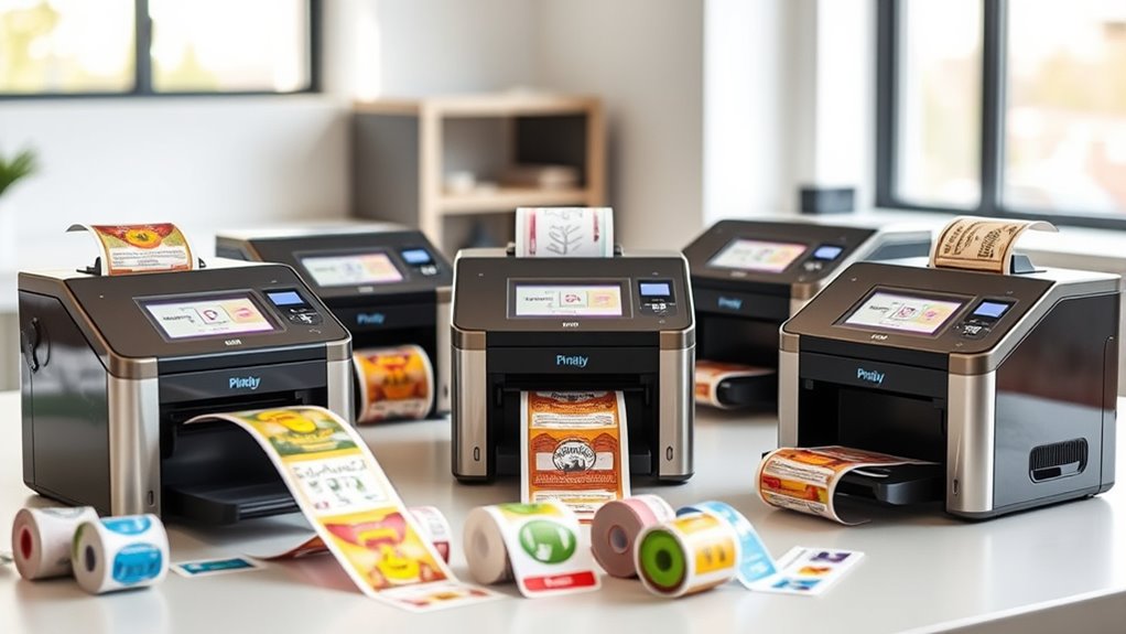 top sticker label printers