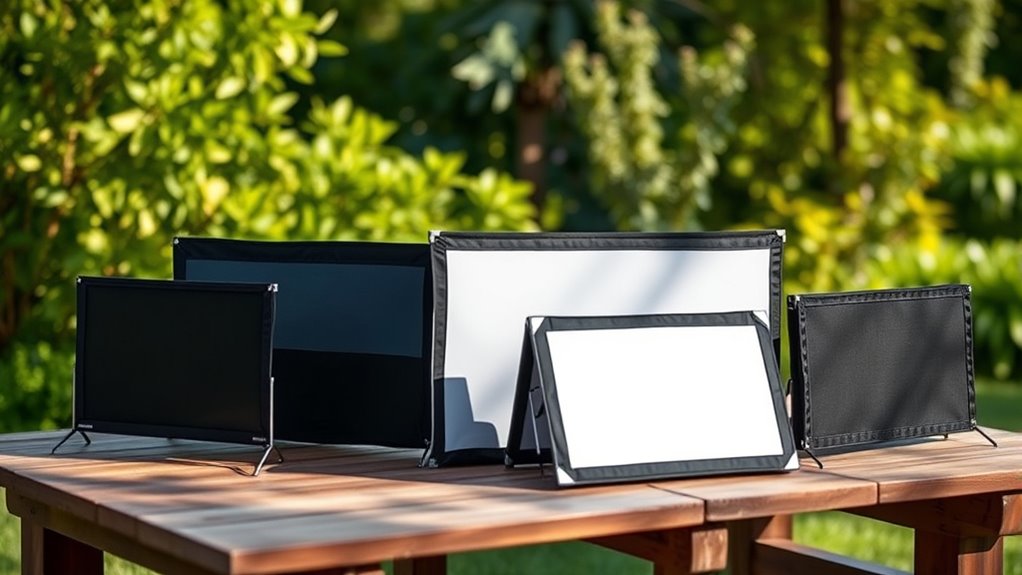 top travel projector screens