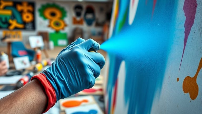 create art using spray paint
