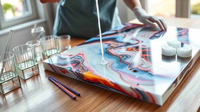 create colorful resin masterpieces