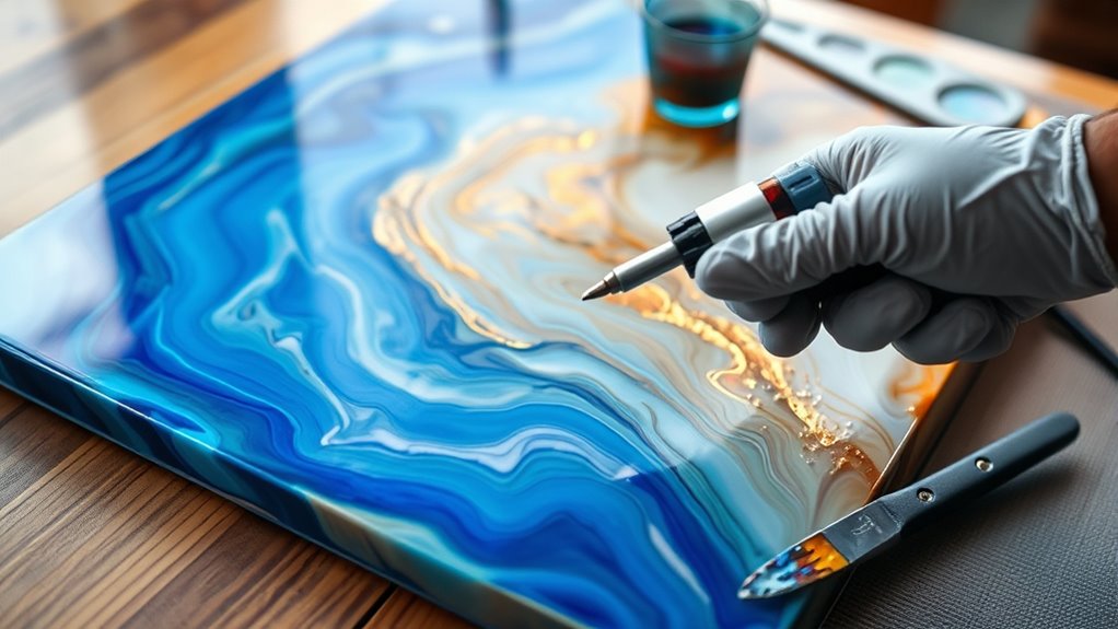 creating art with resin