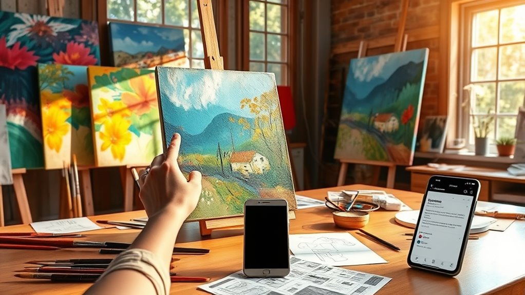 display your art locally