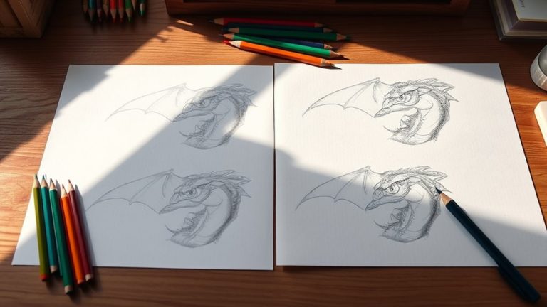 dragon drawing tutorial steps