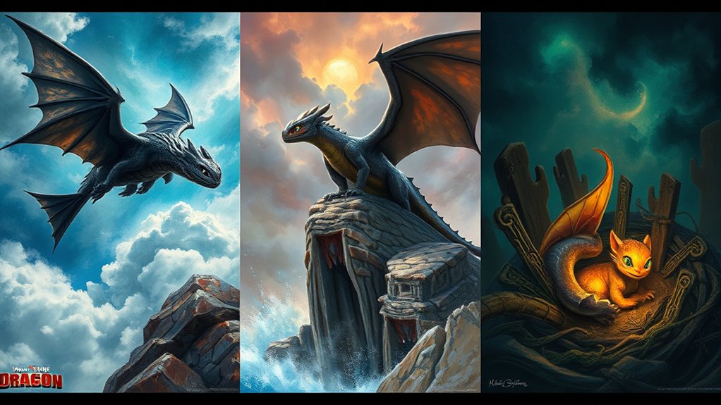 dragon themed art showcase