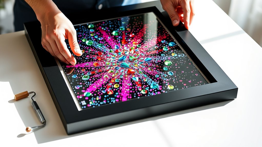 frame diamond art easily