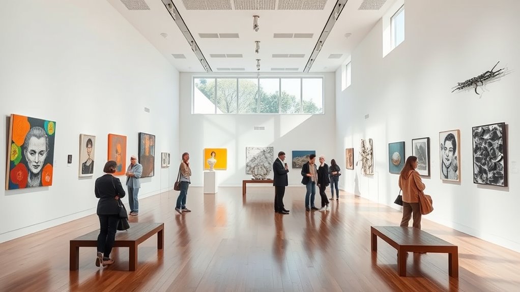interpreting art gallery layout