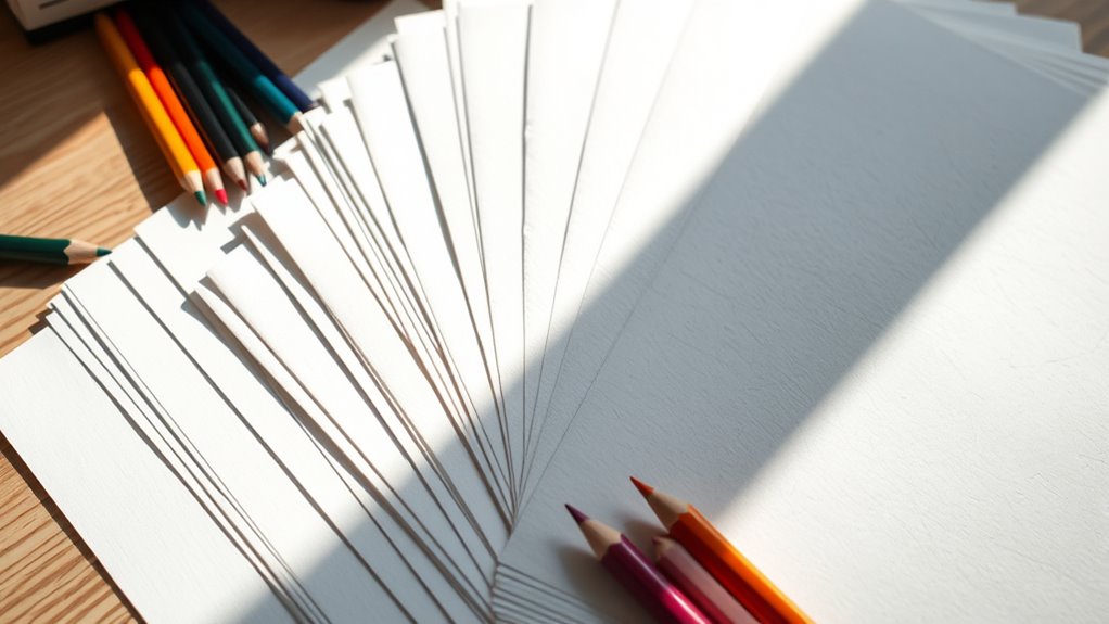 top colored pencil paper