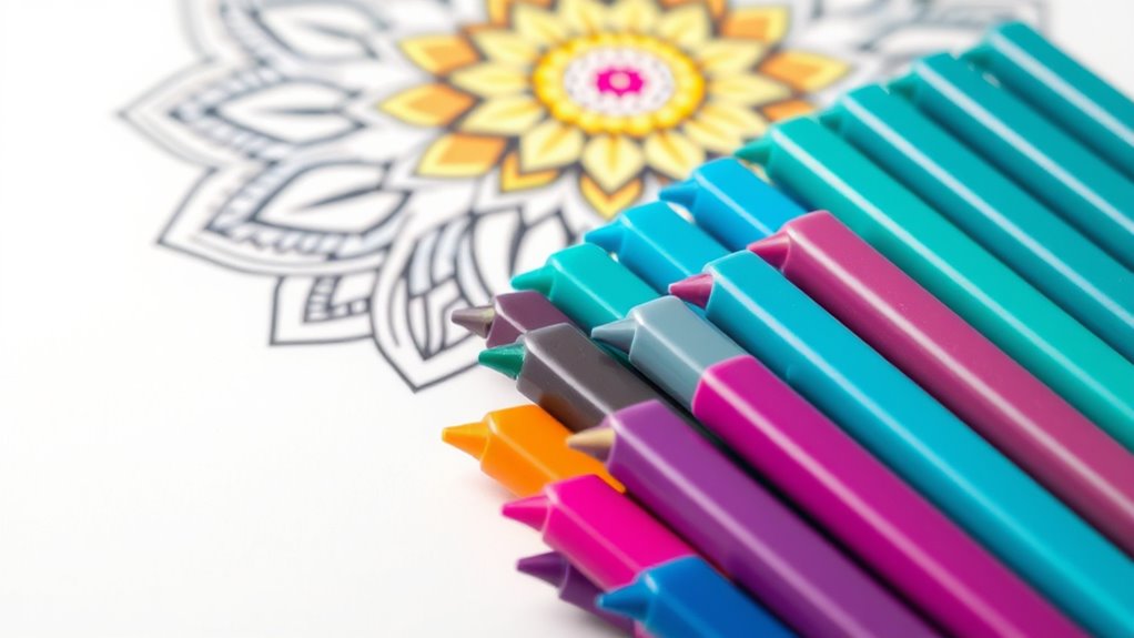 top vibrant mandala markers